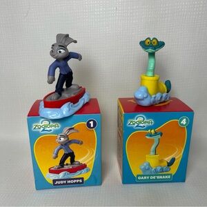 Gary De'Snake & Judy Hopps  Zootopia 2 McDonald's 2025 3" Toy Figure In Box